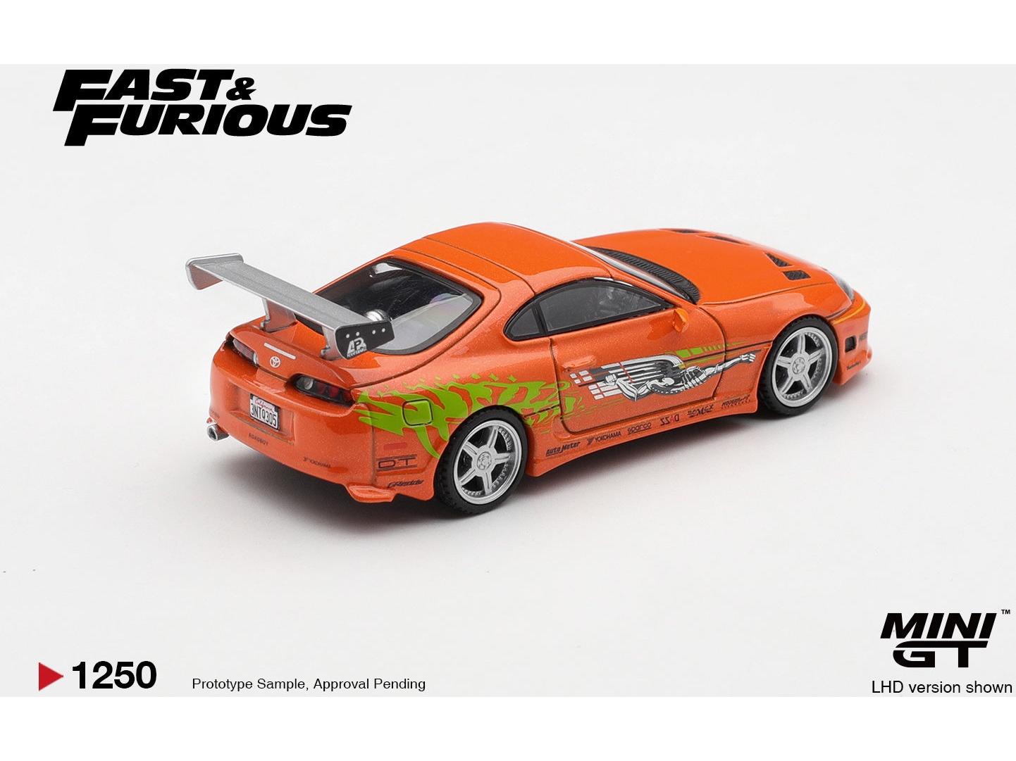 Toyota Supra Bomex The Fast and Furious Brian 'O Conner (LHD) Blister Packaging 1:64 Scale Diecast Model Car – MINI GT-MINI GT-Diecast Model Centre