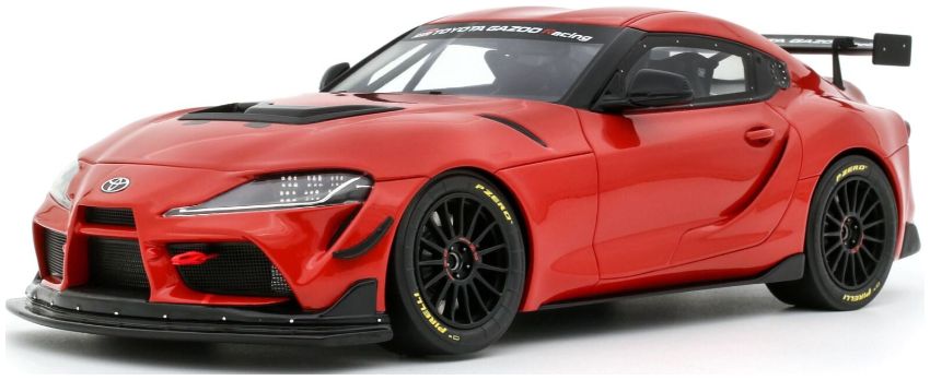 Toyota Supra GT4 100 Edition 2023 Plasma Orange 1:18 Scale OttOmobile Resin Model-OttOmobile-Diecast Model Centre