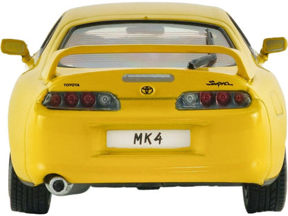 Toyota Supra MK4 Super Bright Yellow 2001 1:43 Scale Diecast Car – Solido-Solido-Diecast Model Centre