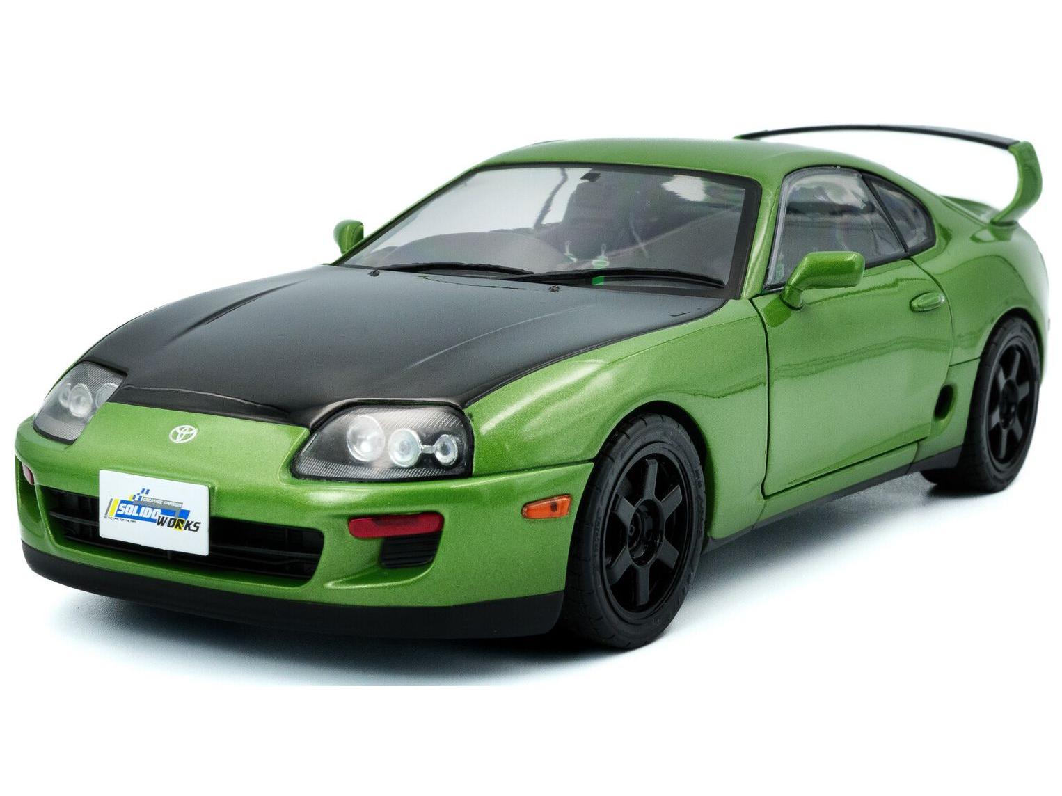 Toyota Supra Mk4 (A80) 1993 Solido Works Green 1:18 Scale Solido Diecast Model-Solido-Diecast Model Centre