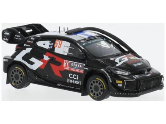 Toyota Yaris Rally1 #69 WRC Safari Rallye Kenia K.Rovanpera/J.Halttunen 2024 1:43 Scale IXO Diecast Model Car-IXO-Diecast Model Centre