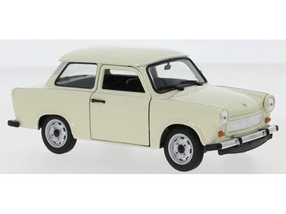 Trabant 601 Beige/Beige Roof 1:24 Scale Welly Diecast Model-Welly-Diecast Model Centre