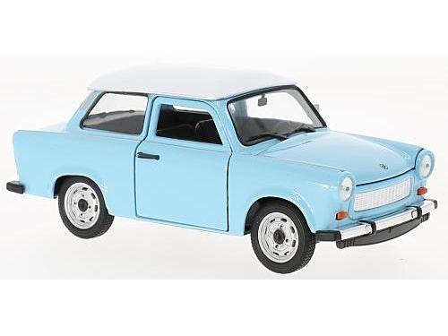 Trabant 601 Blue/White roof 1:24 Scale Welly Diecast Model-Welly-Diecast Model Centre