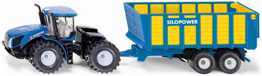 Tractor w/Silage Trailer 1:50 Scale Siku-Siku-Diecast Model Centre