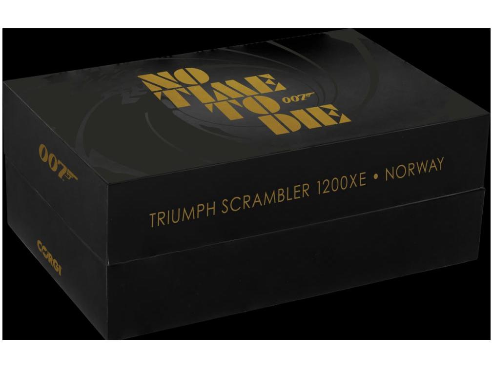 Triumph Scrambler 1200XE [Norway] 'No Time To Die' James Bond 1:12 Scale Corgi Diecast Model-Corgi-Diecast Model Centre