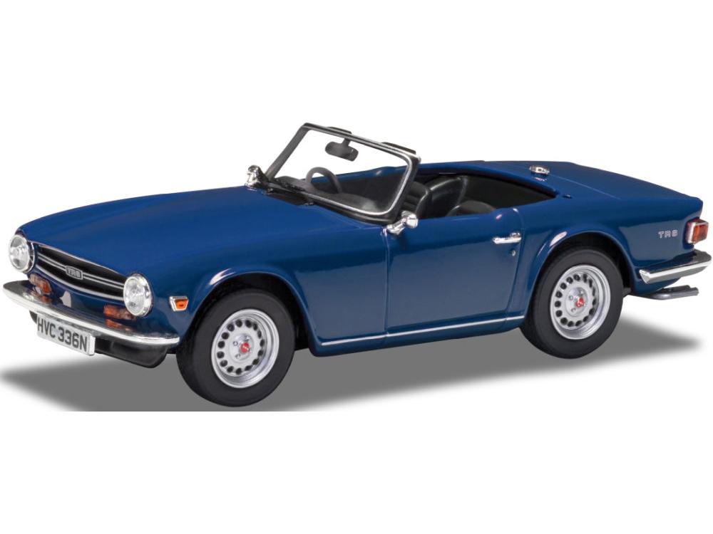 Triumph TR6 French Blue 1:43 Scale Diecast Model Car – Corgi-Corgi-Diecast Model Centre