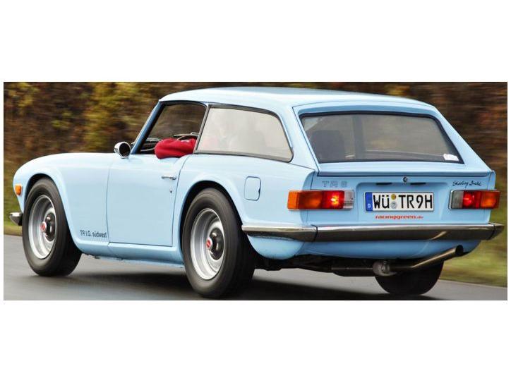 Triumph TR6 Shooting Brake Blue 1:43 Scale Matrix Resin Model Car-Matrix-Diecast Model Centre