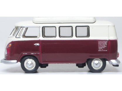 VW T1 Camper Titan Red/Beige Grey 1:76 Scale Diecast Van – Oxford Diecast-Oxford Diecast-Diecast Model Centre