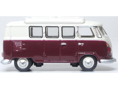 VW T1 Camper Titan Red/Beige Grey 1:76 Scale Diecast Van – Oxford Diecast-Oxford Diecast-Diecast Model Centre