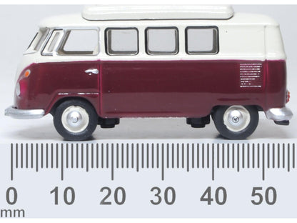 VW T1 Camper Titan Red/Beige Grey 1:76 Scale Diecast Van – Oxford Diecast-Oxford Diecast-Diecast Model Centre