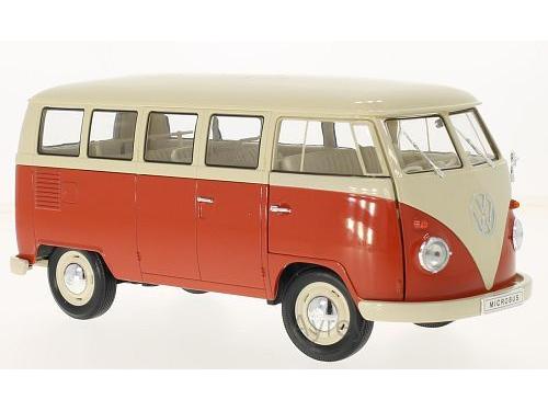 VW T1 Red/White 1:18 Scale Diecast Bus – Welly-Welly-Diecast Model Centre