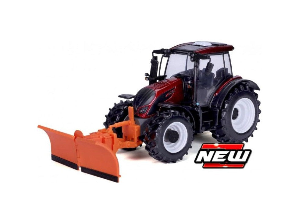 Valtra N174 Tractor + Snow Plough - 1:32 Scale Diecast Toy Tractor-Bburago-Diecast Model Centre