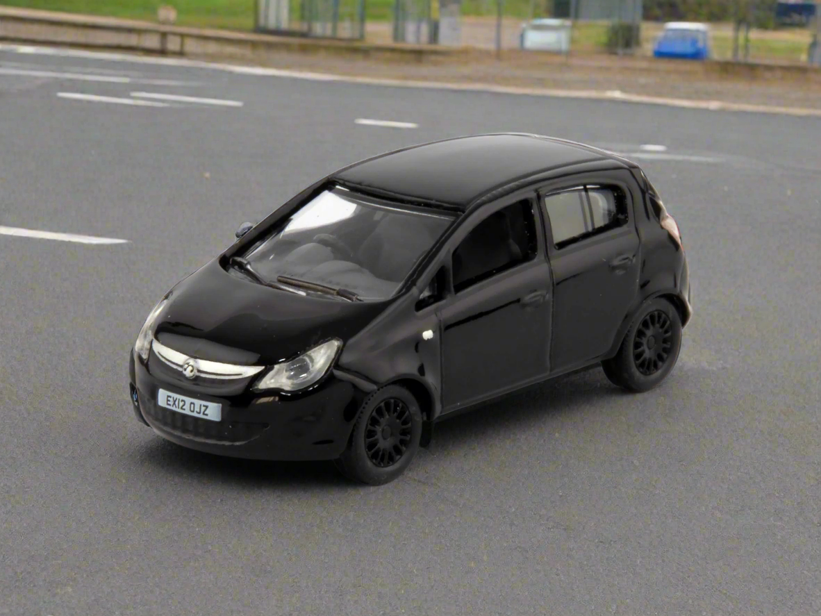 Vauxhall Corsa Diecast Model Car black 1:76 Scale