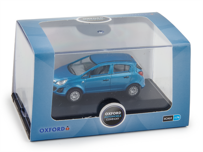 Vauxhall Corsa Oriental Blue 1:76 Scale Model Car