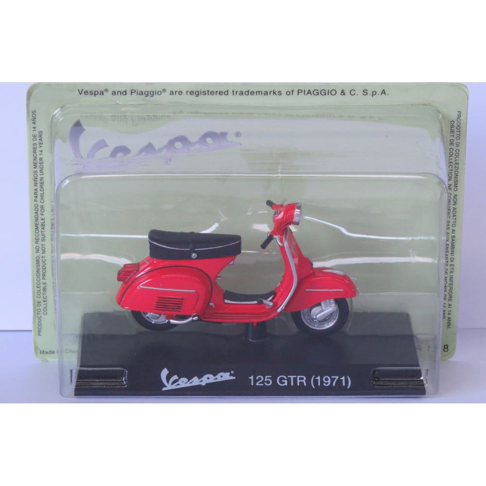 Vespa 125 GTR 1971 red - 1:18 Scale