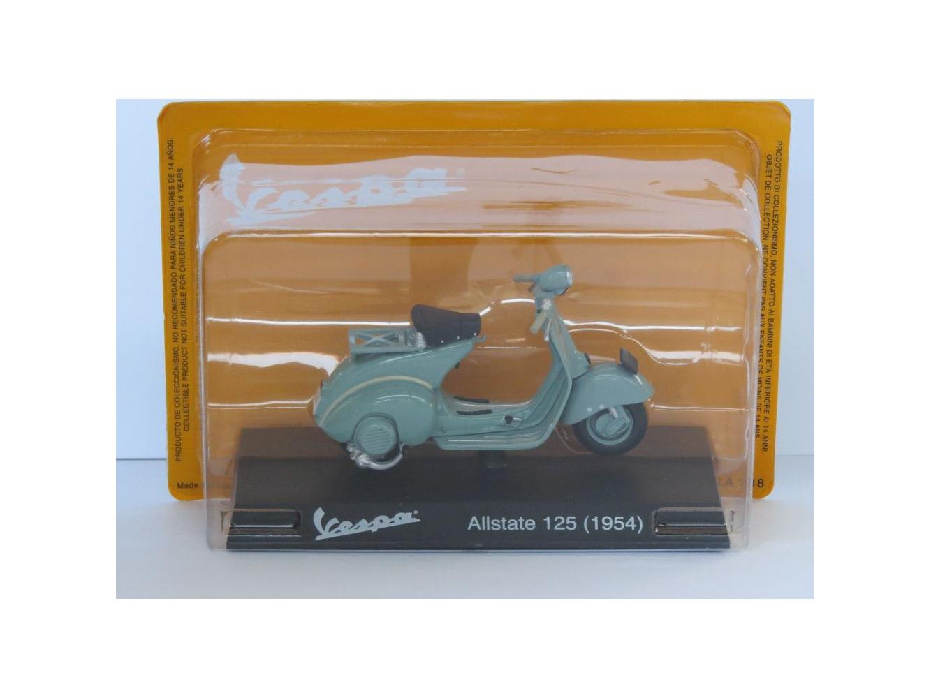 Vespa Allstate 125 1954 green - 1:18 Scale Diecast Model Scooter-Unbranded-Diecast Model Centre