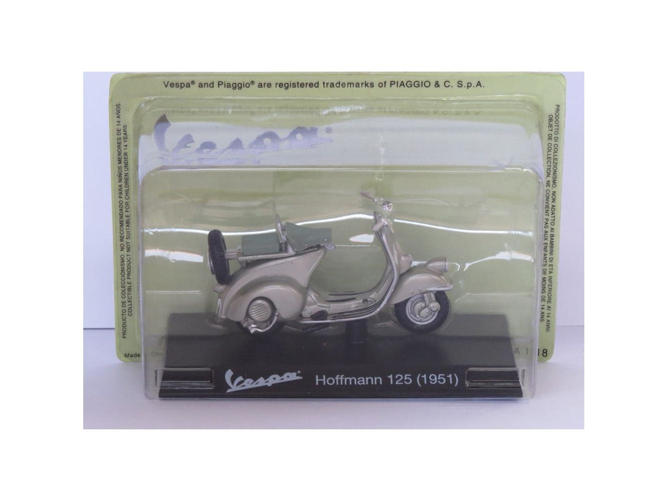 Vespa Hoffmann 125 1951 beige - 1:18 Scale Diecast Model Scooter-Unbranded-Diecast Model Centre