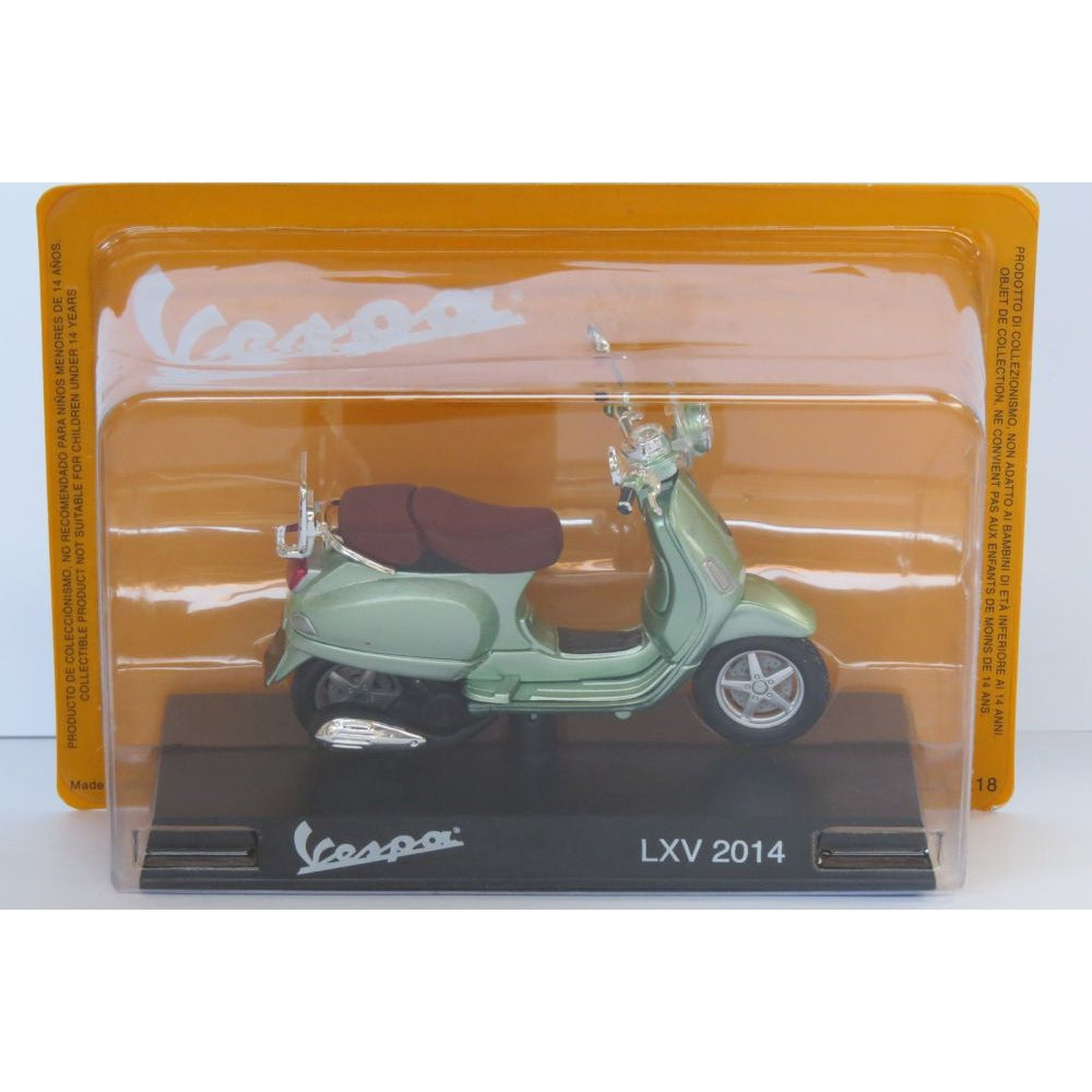 Vespa LXV 2014 green - 1:18 Scale Diecast Model Scooter-Unbranded-Diecast Model Centre
