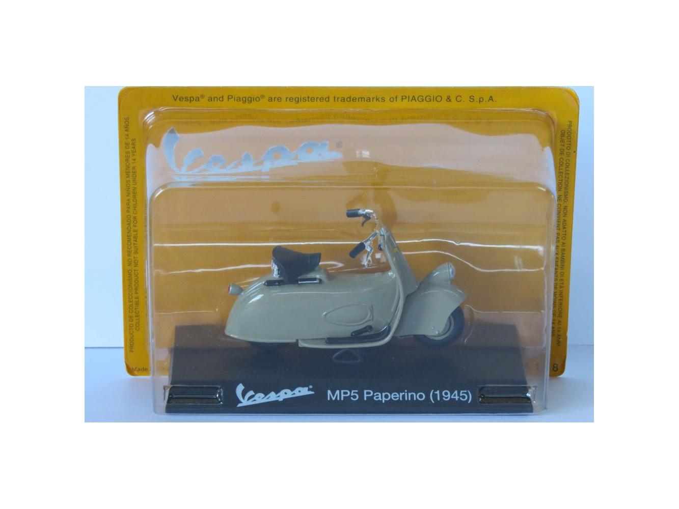 Vespa MP5 Paperino 1945 green - 1:18 Scale Diecast Model Scooter-Unbranded-Diecast Model Centre