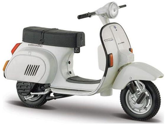 Vespa PK 125 Automatica 1984 White 1:18 Scale Maisto Diecast Model Scooter-Maisto-Diecast Model Centre