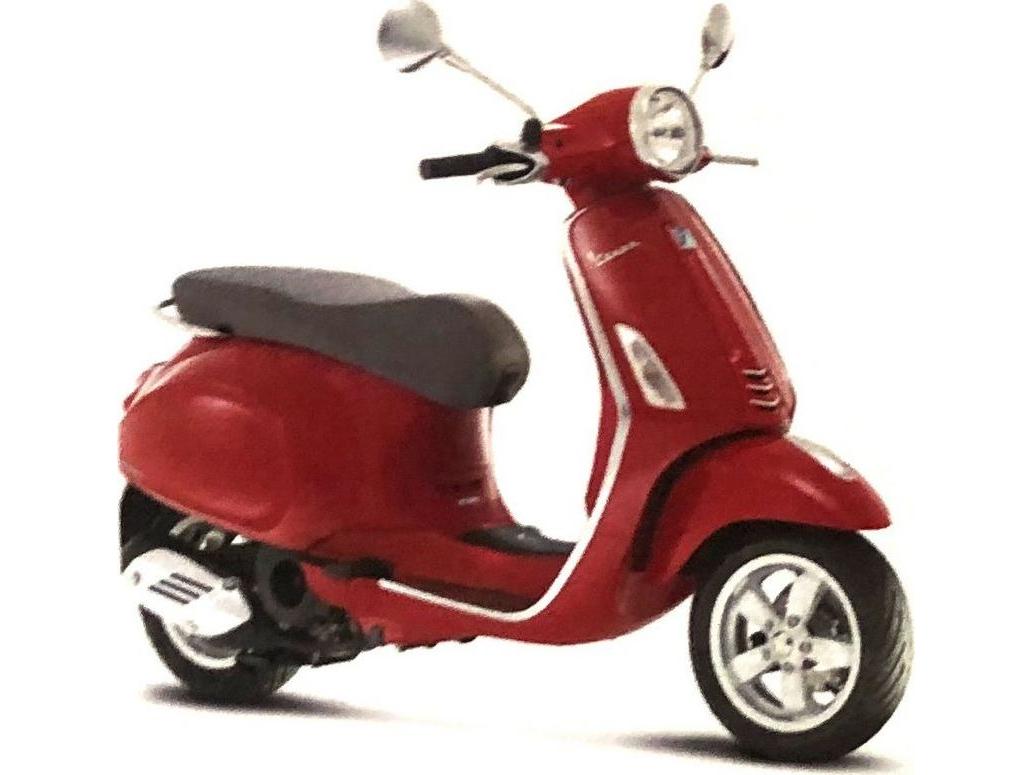 Vespa Primavera 150 Red 1:12 Scale Maisto Diecast Model-Maisto-Diecast Model Centre