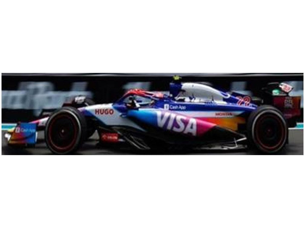 Visa Cash App RB F1 Team VCARB 01 #22 7th F1 Miami GP 2024 Yuki Tsunoda - 1:43 Scale Model Car-Spark-Diecast Model Centre