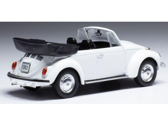 Volkswagen Beetle 1302 LS Cabriolet White 1971 1:43 Scale IXO Diecast Model Car-IXO-Diecast Model Centre