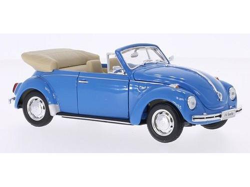 Volkswagen Beetle Cabriolet 1959 Light Blue 1:24 Scale Welly Diecast Model-Welly-Diecast Model Centre