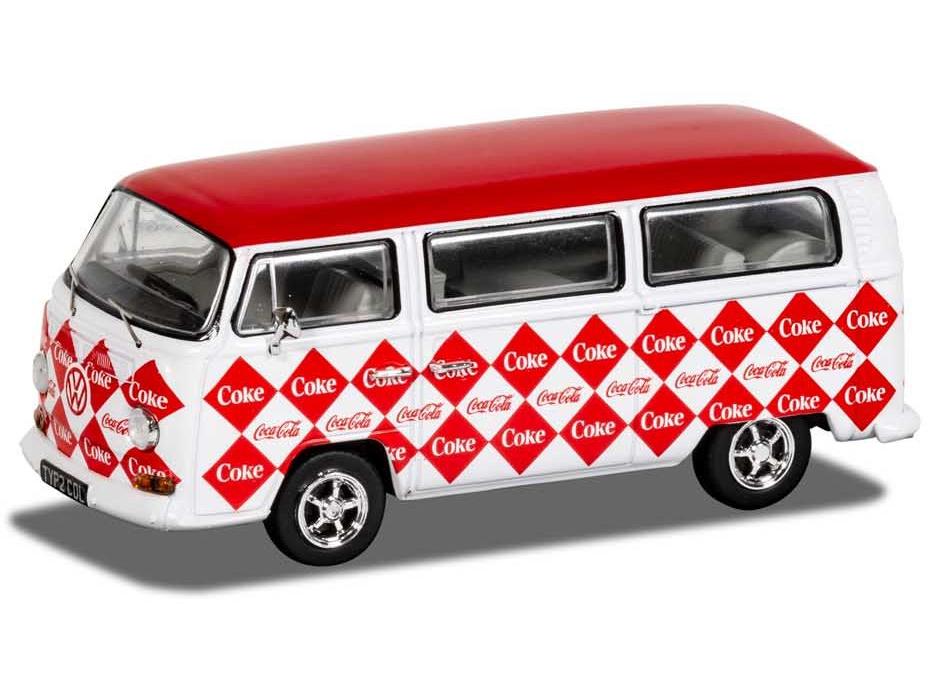 Volkswagen Camper Coca Cola Diamond 1:43 Scale Corgi Diecast Model-Corgi-Diecast Model Centre