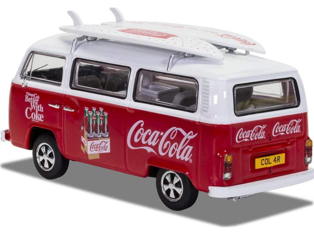 Volkswagen Campervan Type 2 (T2) Coca-Cola Surf Van Bay Window 1:43 Scale Corgi Diecast Model-Corgi-Diecast Model Centre