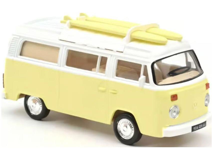 Volkswagen Combi T2b Camper Van Pastel Yellow 1973 1:43 Scale Norev Diecast Model Car-Norev-Diecast Model Centre