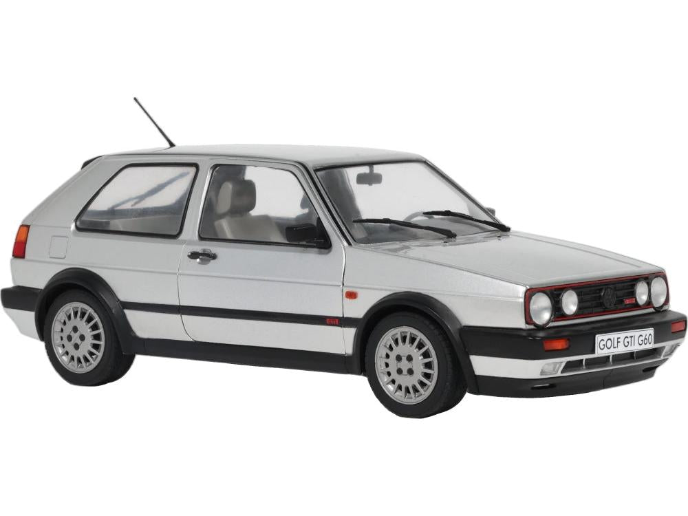 Volkswagen Golf 2 GTi G60 Diamond Silver 1989 1:18 Scale Diecast Car – Solido-Solido-Diecast Model Centre