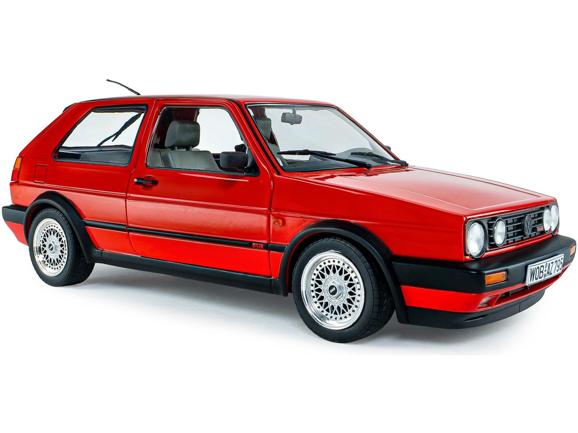 Volkswagen Golf Mk2 GTi G60 Mars Red 1989 1:18 Scale Diecast Model Car – Solido-Solido-Diecast Model Centre