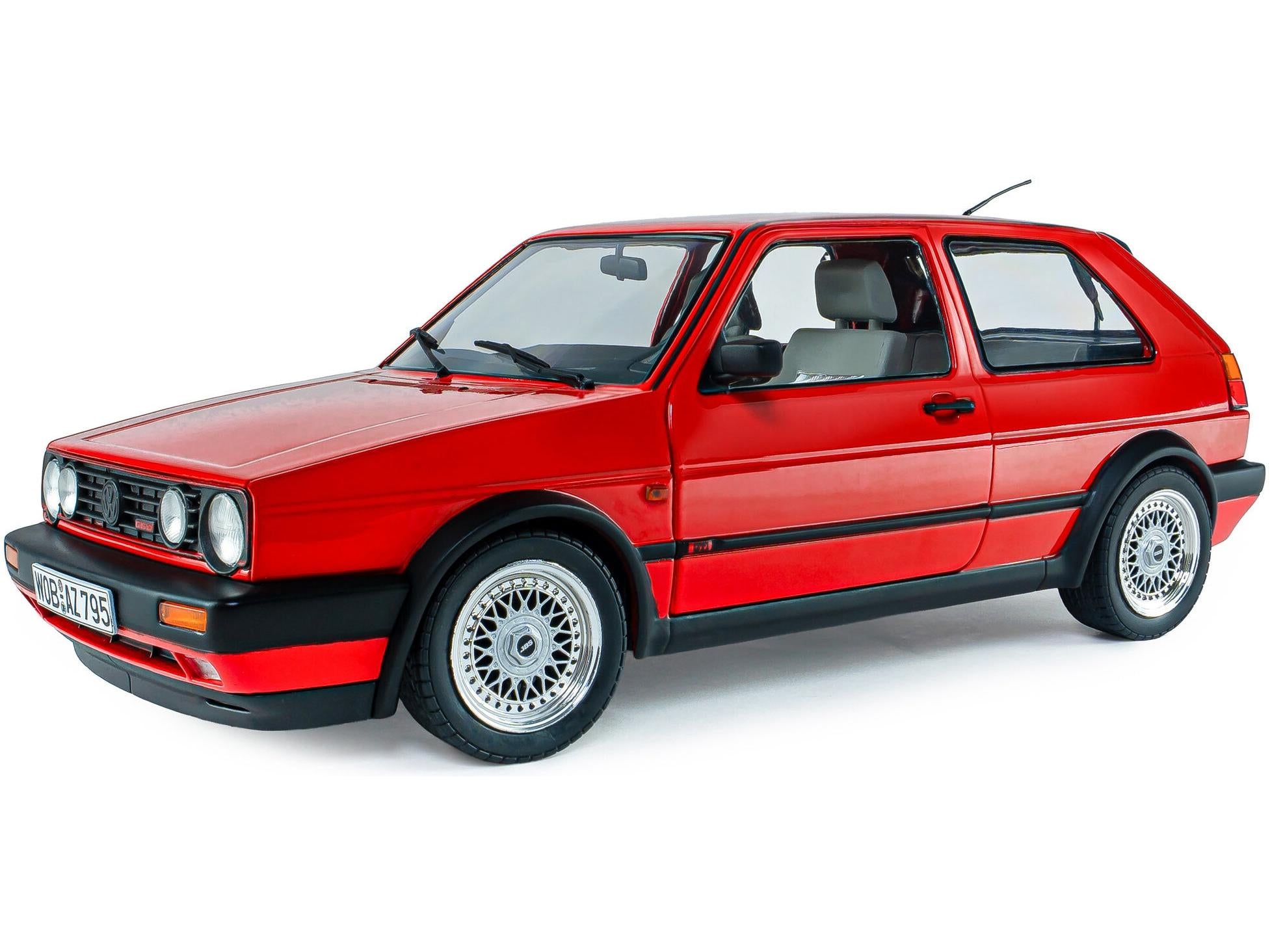 Volkswagen Golf Mk2 GTi G60 Mars Red 1989 1:18 Scale Diecast Model Car – Solido-Solido-Diecast Model Centre