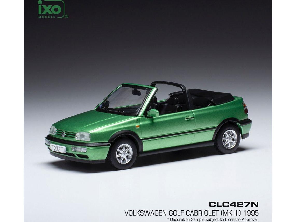 Volkswagen Golf Mk3 Cabriolet Metallic Green 1993 1:43 Scale IXO Diecast Model Car-IXO-Diecast Model Centre