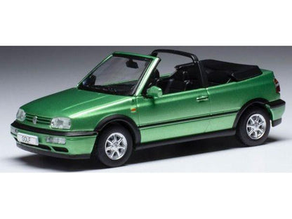 Volkswagen Golf Mk3 Cabriolet Metallic Green 1993 1:43 Scale IXO Diecast Model Car-IXO-Diecast Model Centre