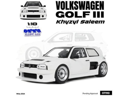 Volkswagen Golf Mk3 Khyzyl Saleem White 2024 1:18 Scale OttOmobile Resin Replica-OttOmobile-Diecast Model Centre
