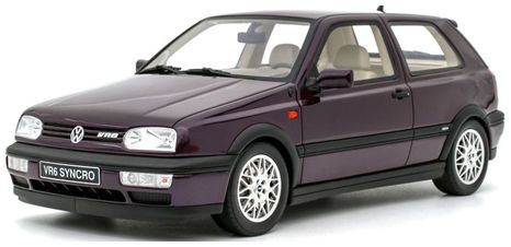Volkswagen Golf Mk3 VR 6 Syncro 1995 Purple 1:18 Scale OttOmobile Resin Model-OttOmobile-Diecast Model Centre