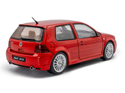 Volkswagen Golf Mk4 R32 2003 Toronto Red 1:43 Scale Solido Diecast Model-Solido-Diecast Model Centre