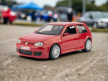 Volkswagen Golf Mk4 R32 red 1:24 Scale Model Car