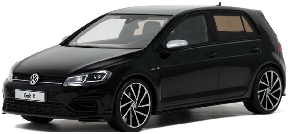 Volkswagen Golf Mk7 R 5 Doors 2017 Black 1:18 Scale OttOmobile Resin Model-OttOmobile-Diecast Model Centre