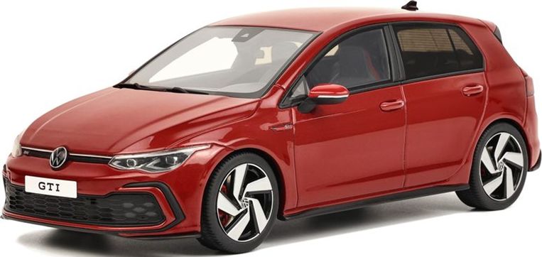 Volkswagen Golf Mk8 Gti 2021 Red 1:18 Scale OttOmobile Resin Model-OttOmobile-Diecast Model Centre