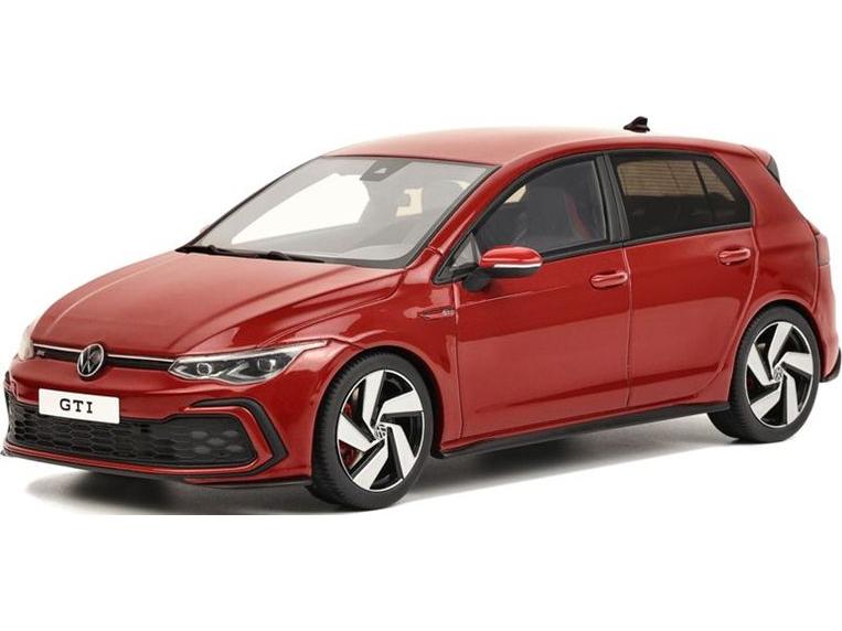 Volkswagen Golf Mk8 Gti 2021 Red 1:18 Scale OttOmobile Resin Model-OttOmobile-Diecast Model Centre