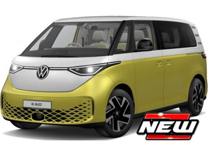 Volkswagen ID Buzz yellow/white- 1:24 Scale Model Car