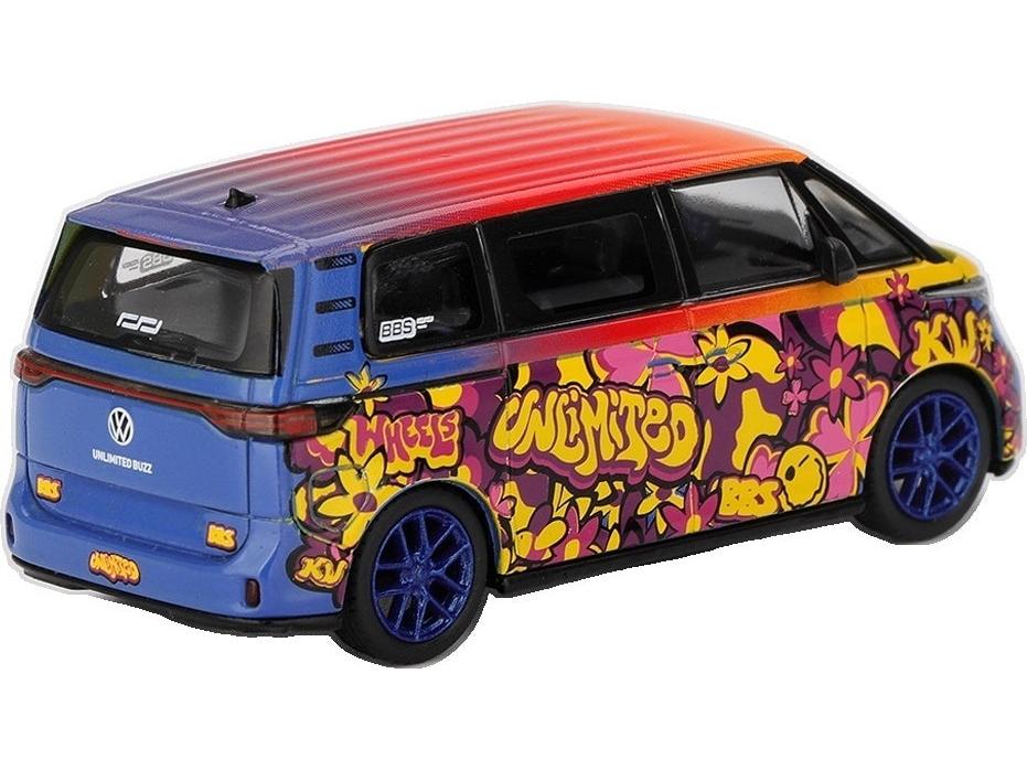 Volkswagen ID.Buzz KW/BBS (LHD) Blister Packaging 1:64 Scale Diecast Model MPV – MINI GT-MINI GT-Diecast Model Centre