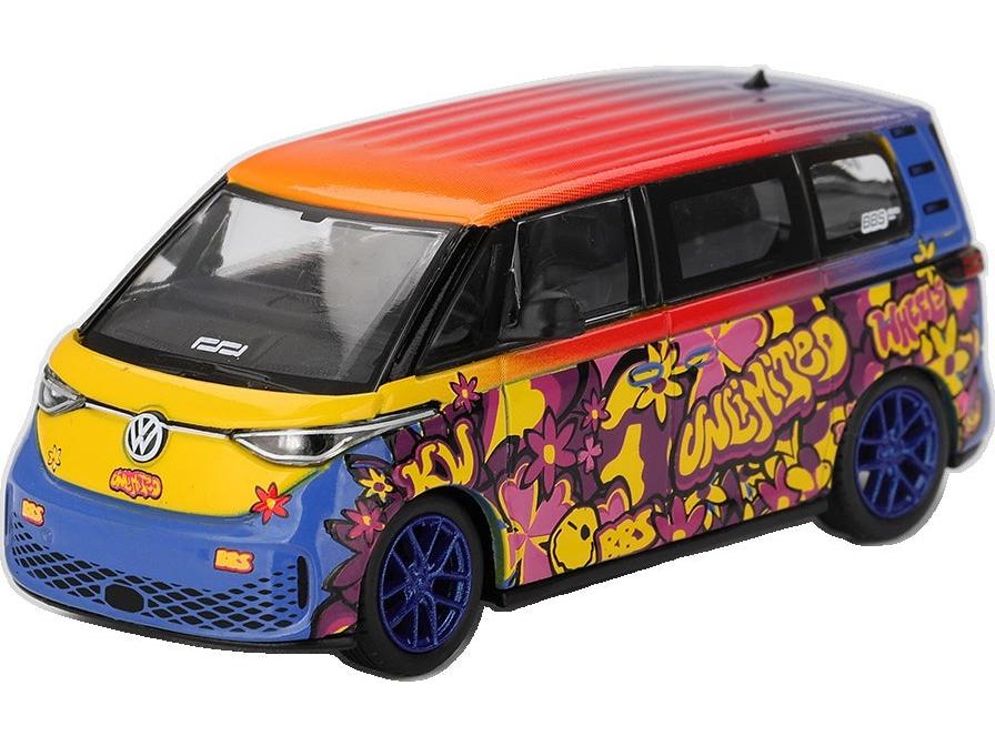Volkswagen ID.Buzz KW/BBS (LHD) Blister Packaging 1:64 Scale Diecast Model MPV – MINI GT-MINI GT-Diecast Model Centre