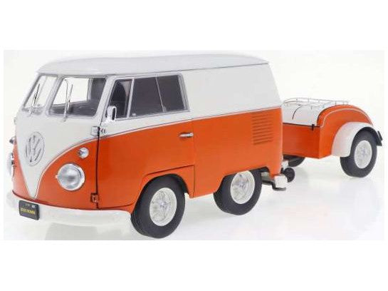 Volkswagen Kool Kombi 1950 orange - 1:18 Scale Model Van-Solido-Diecast Model Centre