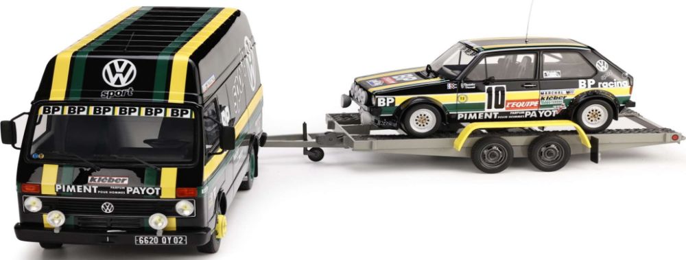Volkswagen LT35 + Golf GTi Mk1 GR.2 Tour De France Set 1:18 Scale OttOmobile Resin Model-OttOmobile-Diecast Model Centre