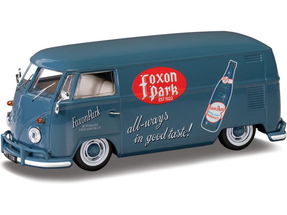 Volkswagen Panel Van Type 2 T1 Foxon Park 1:43 Scale Corgi Vanguards Diecast Model-Corgi-Diecast Model Centre