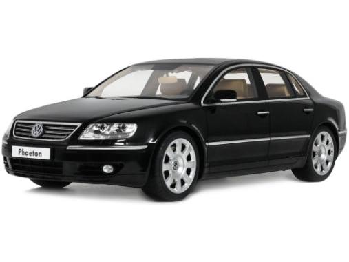 Volkswagen Phaeton 6.0 W12 Black L041 2005 1:18 Scale Resin Car – OttOmobile-OttOmobile-Diecast Model Centre